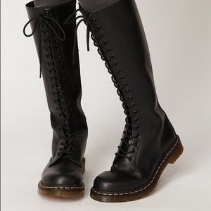 Knee high dr marten boots